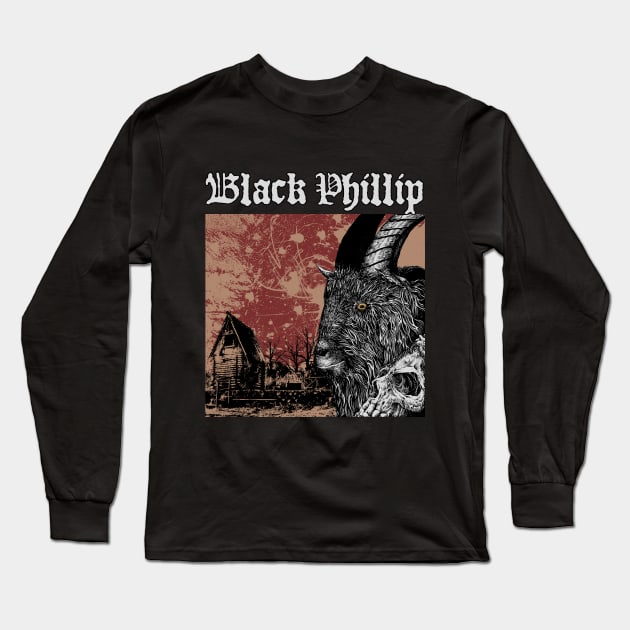 The Evil Goat - Black Phillip Long Sleeve T-Shirt by naufaladhip